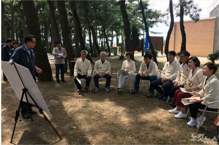 행정위원회 현장 방문. (사진=강릉시의회 제공)
