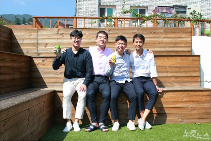 KAIST 출신 부루구루 경영진(사진 왼쪽부터 김형진 고객경험총괄이사, 박상재 대표, 박훈 CTO, 추현진 전략이사).
