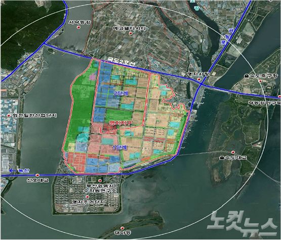 명지지구 위치도 (사진 = 부산진해경제자유구역청)