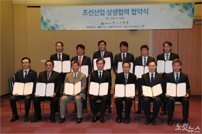 정부는 22일 국무총리 주재로 열린 정현안조정점검회의에서 조선산업 활력 제고 방안을 발표했다. (사진=울산시 제공)