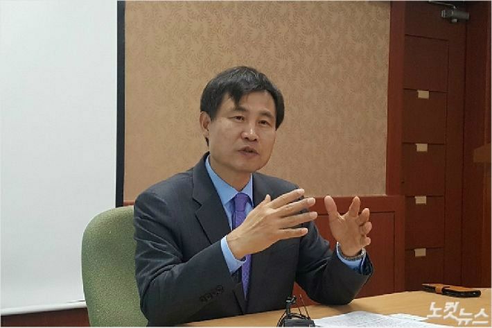 전북대학교 김동원 총장 임용 후보자(사진=도상진 기자)