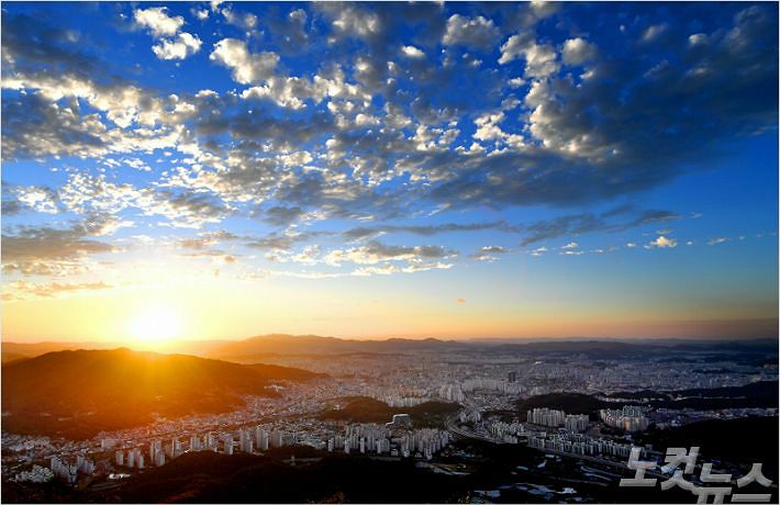 식장산에서 본 대전 전경. (사진=동구 제공)