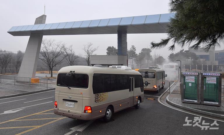 3차 우한 교민들, 이천 도착