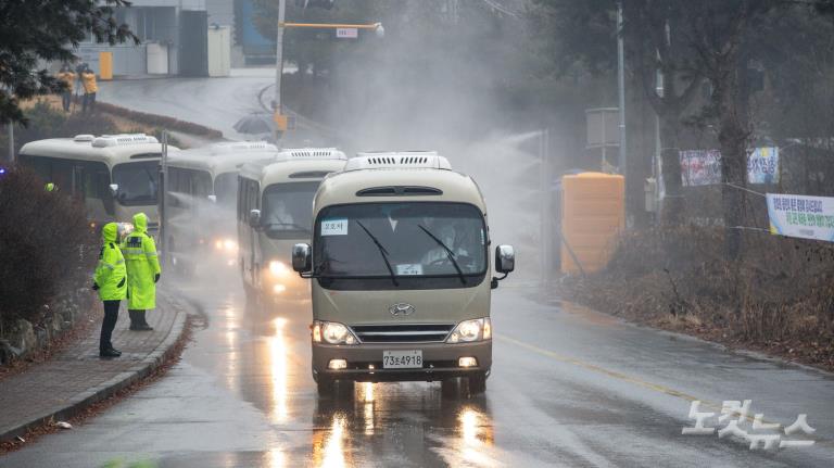 3차 우한 교민들, 이천 도착