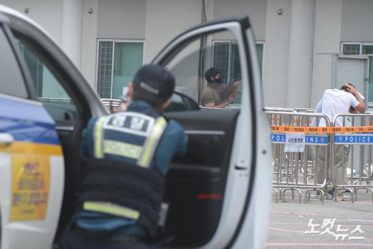 '드론테러' 막아라... 대테러 합동훈련