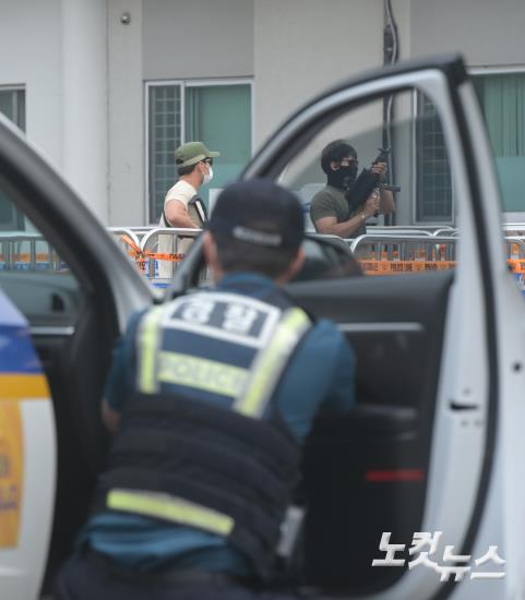'드론테러' 막아라... 대테러 합동훈련
