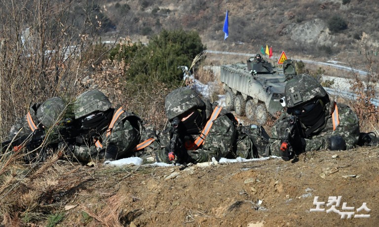 혹한기 공지합동 및 통합화력운용 훈련