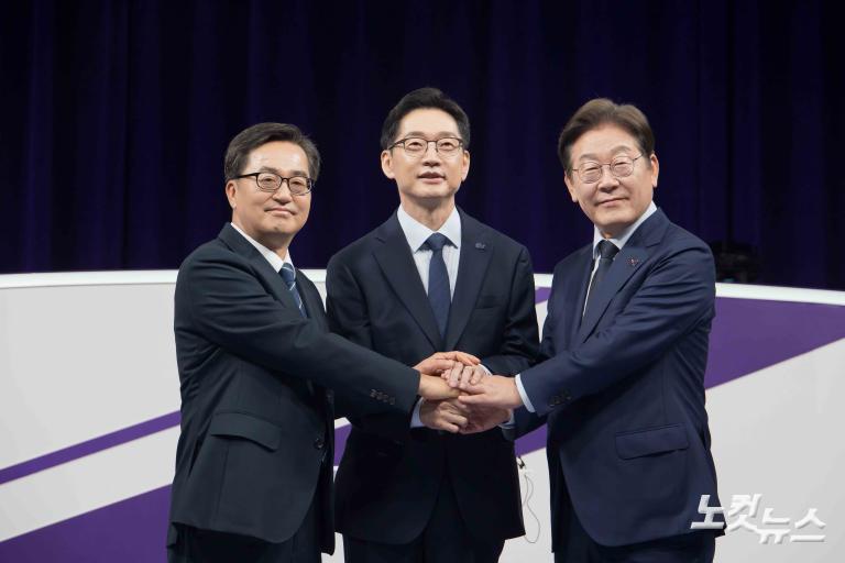 민주당 대선경선후보 첫 TV 토론