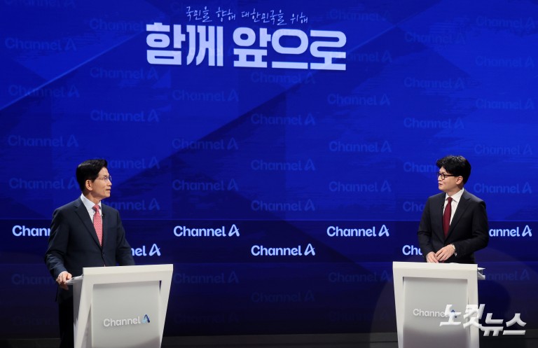 국민의힘 대선 2차 경선 토론회, 김문수-한동훈
