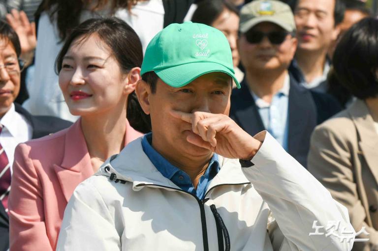 오세훈, 암사초록길 개통식 참석