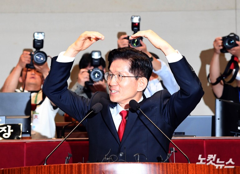 의총장 떠난 김문수