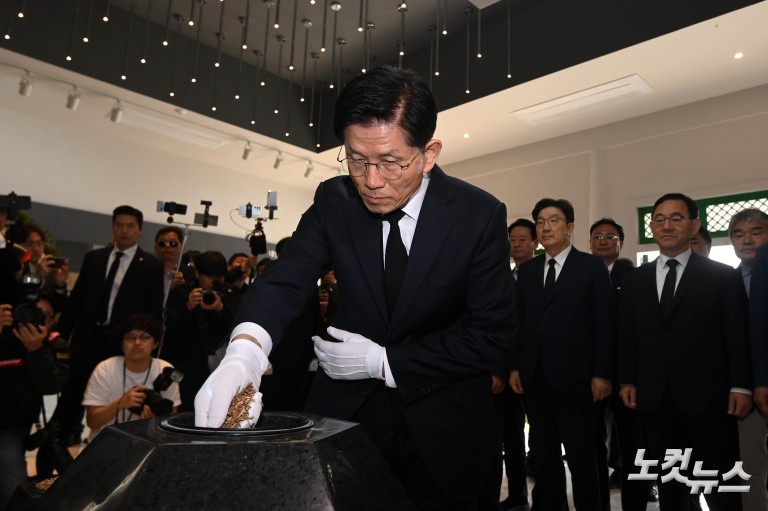 김문수, 국립신암선열공원 방문