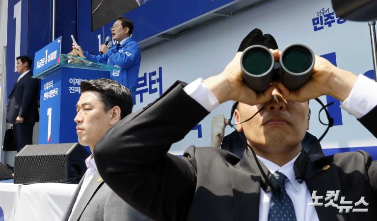 경북 구미 유세 나선 이재명 후보