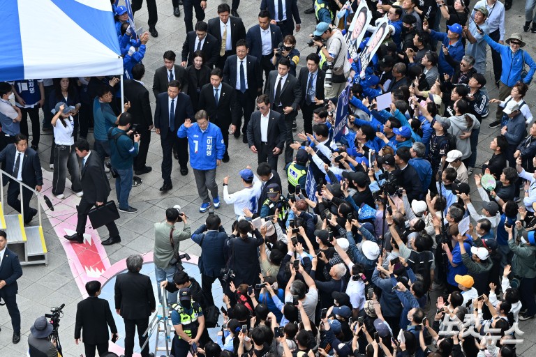 이재명, 파주 유세