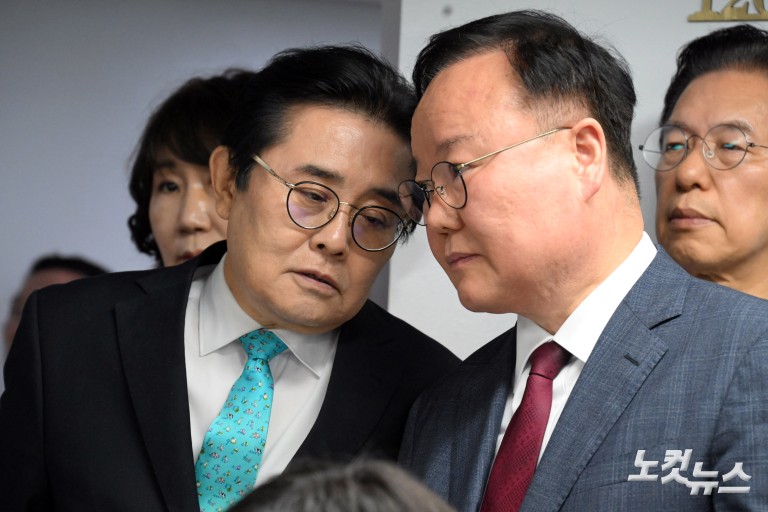 이낙연, 김문수와 '개헌·공동정부' 합의 기자회견