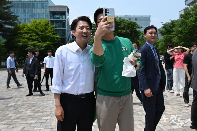 이준석, 판교 유세