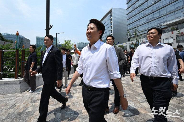 이준석, 판교 유세