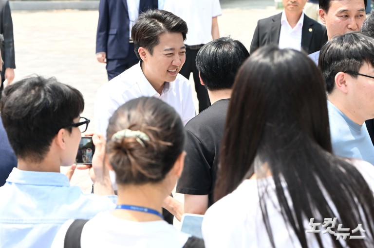 이준석, 판교 유세