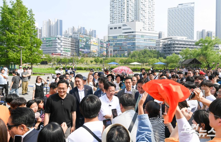 이준석, 동탄서 '논란 정면돌파'