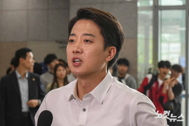 대선 마지막 학식 먹는 이준석