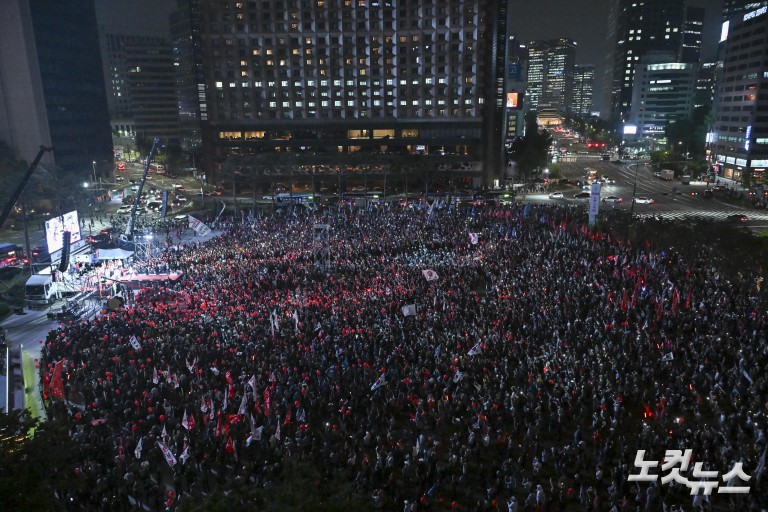 김문수 국민의힘 대선 후보, 서울시청 광장 피날레 유세