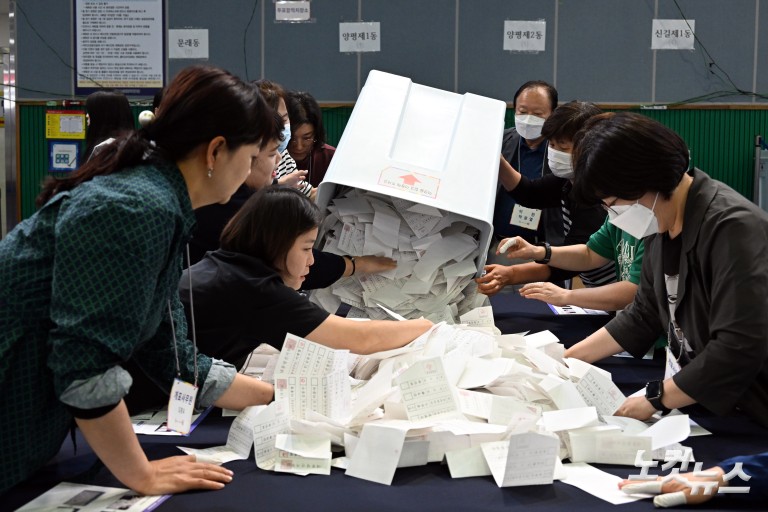 제21대 대통령 선거 개표 작업
