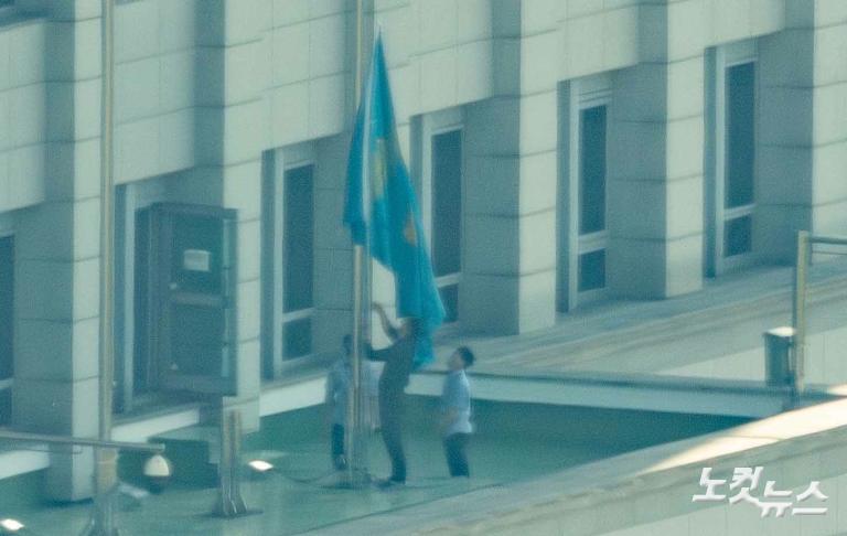 대통령실 봉황기 게양