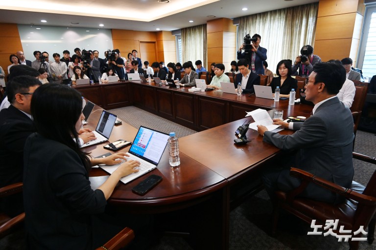 김민석 국무총리 후보자 기자간담회