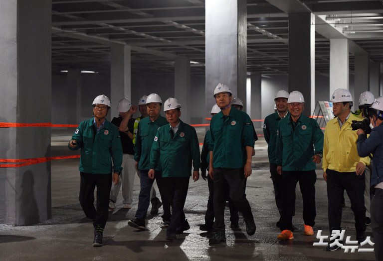 서울시장, 장마철 앞두고 빗물저류조 현장점검