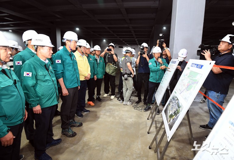 서울시장, 장마철 앞두고 빗물저류조 현장점검