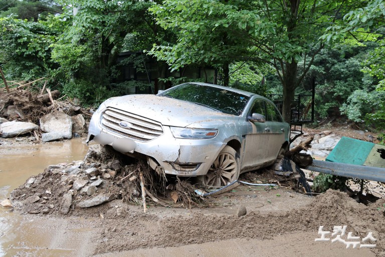 괴물 폭우가 할퀸 가평 조종면