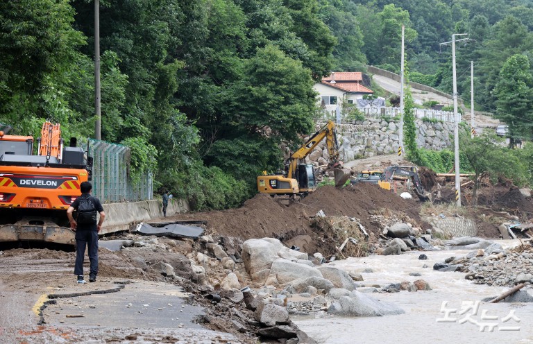 괴물 폭우가 할퀸 가평 조종면