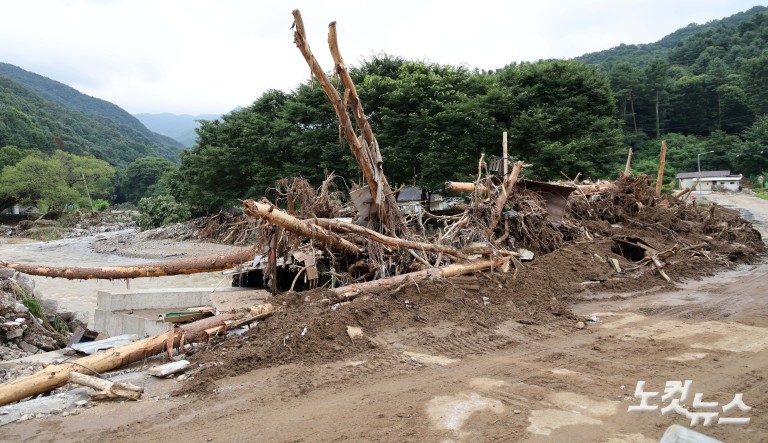 괴물 폭우가 할퀸 가평 조종면