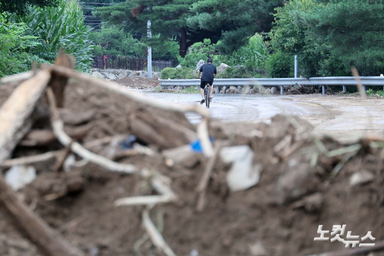 괴물 폭우가 할퀸 가평 조종면