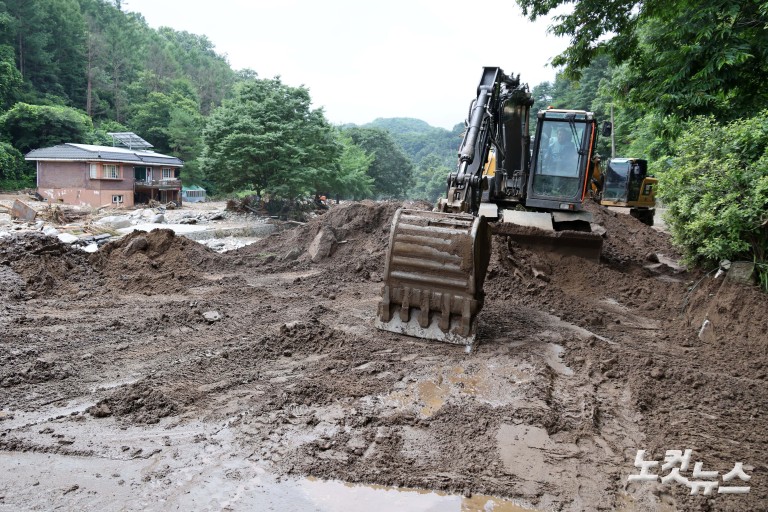괴물 폭우가 할퀸 가평 조종면