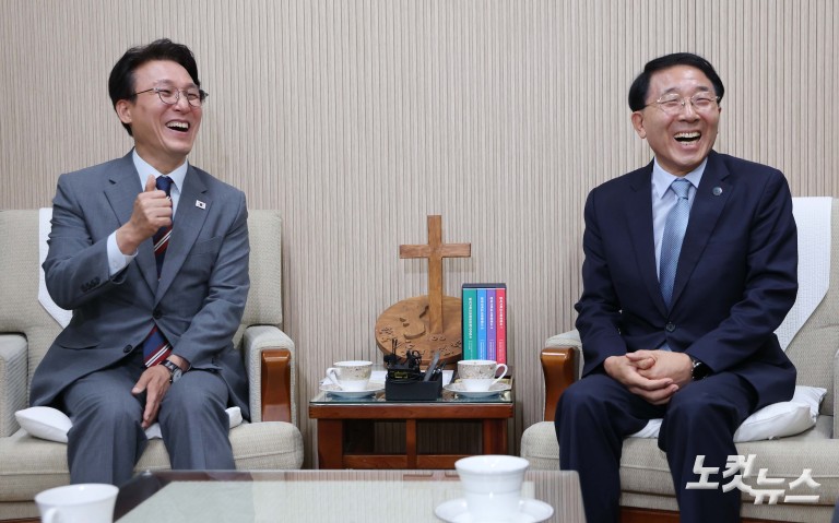 김민석 총리, 개신교 지도자 만남