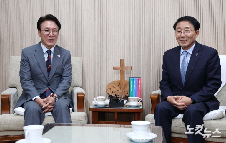 김민석 총리, 개신교 지도자 만남