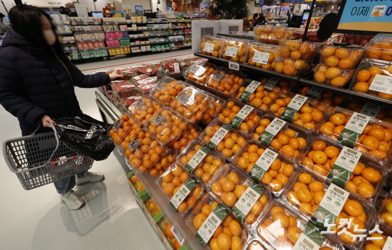 과일값 고공행진...제철 귤값 26% 급등