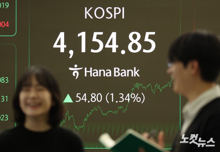 코스피, 외국인 '사자'에 4100선 사수