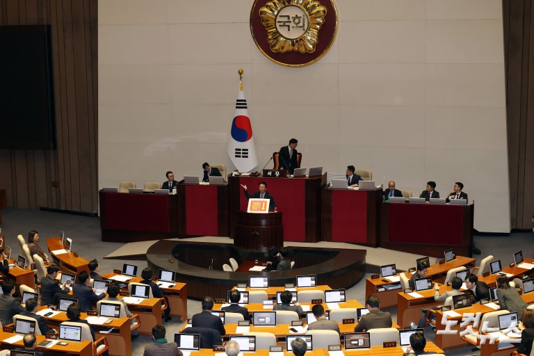 국회 본회의, 국민의힘 곽규택 의원 무제한토론