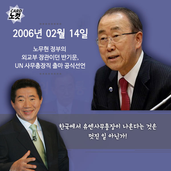 반기문의 2006년 그리고 2016년