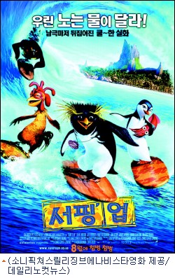 3D애니메이션 ''서핑업'', ''펀''하고 ''쿨''한 포스터 - 노컷뉴스