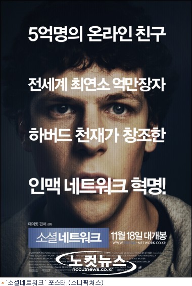 인맥 네트워크 혁명 '소셜네트워크' 북미 사로잡다 2주 연속 1위 - 노컷 ...