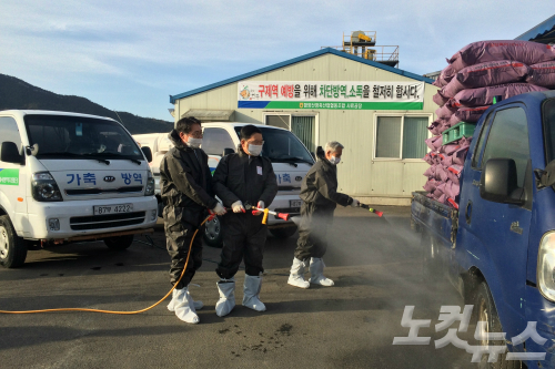 경남농협 NH방역지원단, 구제역 유입차단 총력 태세 - 노컷뉴스