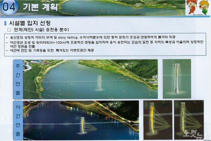 정읍시가 만든 '승천 용 분수' 사업계획서. (사진= 정읍녹색당)