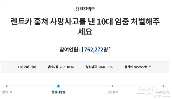촉법소년' 청원만 다섯 번째…청와대 어떤 답변 내놓을까 - 노컷뉴스
