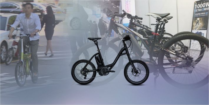 전기 자전거 도로 주행