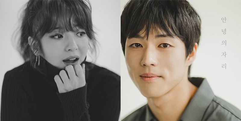 왼쪽은 '조이팩토리' 윤경, 오른쪽은 '안녕의 자리' 앨범 커버 (사진=앤트웍스 커뮤니케이션 제공)