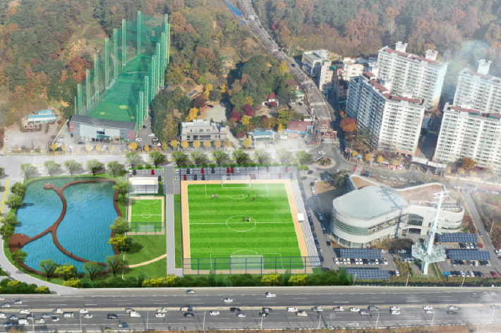 광주 남구청이 주민들의 숙원인 진월 복합운동장 조성 공사에 속도를 낸다. 광주 남구청 제공
