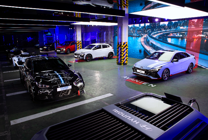 서울 성수동에 마련된 통합 브랜드 전시 공간 'N 시티 서울' 모습. 현대자동차 제공